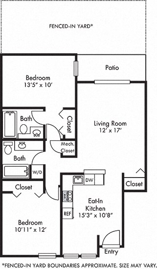a floor plan of a house with a bedroom and a living room